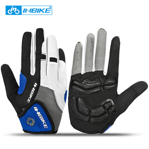 INBIKE Bicycle Bike Cycling Gloves Full Finger Gel Padded Outdoor Sports Skiing Glove Motorcycle Racing Climbing Gloves ciclismo ► Photo 1/6