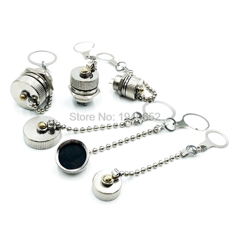 GX12 GX16 GX20 Aviation Connector Plug Cover Waterproof cover Dust Metal Cap Circular Connector Protective Sleeve ► Photo 1/5