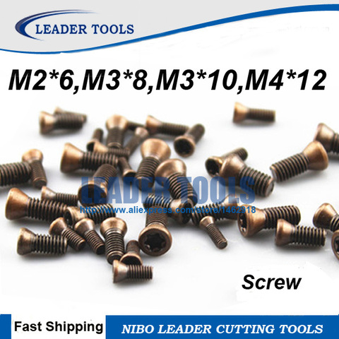 Free Shipping 50pcs of Screws,Torx screws for CNC Tool Holder and Milling Cutter, M2*6/2.5*6/3*8/3*10/4*10/5*12,Tool Spare parts ► Photo 1/1