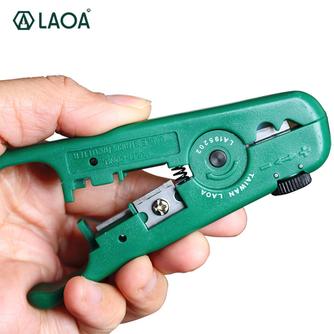 LAOA 1PCS Mini Multifunction Wire Stripper 3.2-9mm Adjustable Network Stripping Wire Cable Cutter Tools ► Photo 1/6