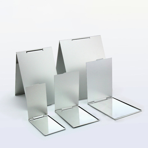 5 Sizes Foldable Ultra-thin Cosmetic Mirror Make Up Folding Mirror Rectangle Folding Makeup Decorative Mirror 1pcs ► Photo 1/6