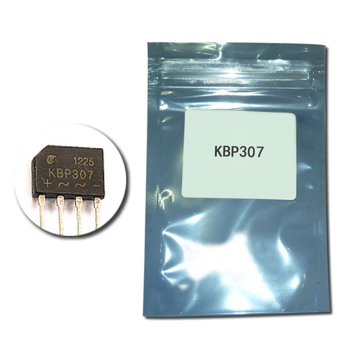 20PCS KBP307 diode bridge rectifier 3A 1000V power diode electronica componentes rectifier diode KBP 307 GBJ-4 ► Photo 1/1