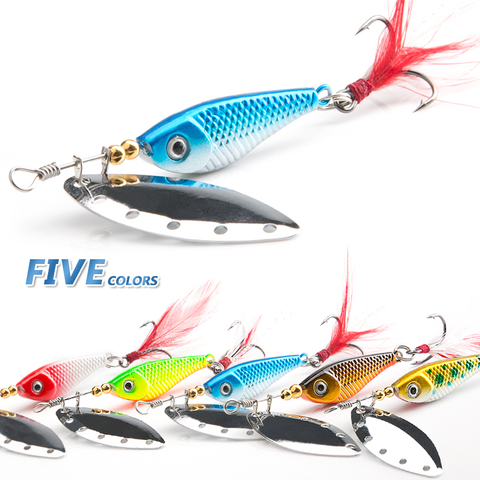DONQL Spoon Spinner Metal Fishing Lure 13g 16g Sequin Artificial Wobbler Fishing Bait With Strong Treble Hooks Lures ► Photo 1/6