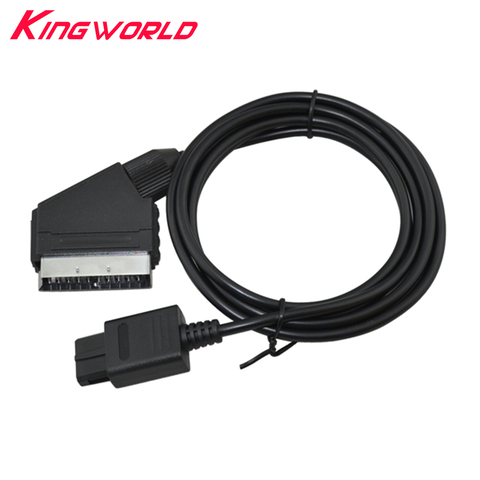 A/V TV Video NTSC Scart Cable Cord Lead Gaming for G-amecube N-GC for S-NES N-64 Console ► Photo 1/6