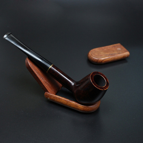 Handmade Solid Red Wood Portable Foldable Pipes Rack Holders Tobacco Smoking Pipe Stand Smoking Tools Accessories YFT18071401 ► Photo 1/6