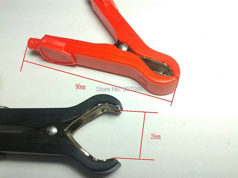 2pcs 30A Insulated Crocodile Clip Low Voltage Wire Lead Test Alligator Clamps ► Photo 1/4