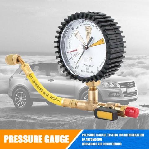 Air Conditioner Nitrogen Pressure Gauge Regulator for R134a R22 R407C R410A Refrigerant Automobile Pressure Gauge Tester ► Photo 1/6