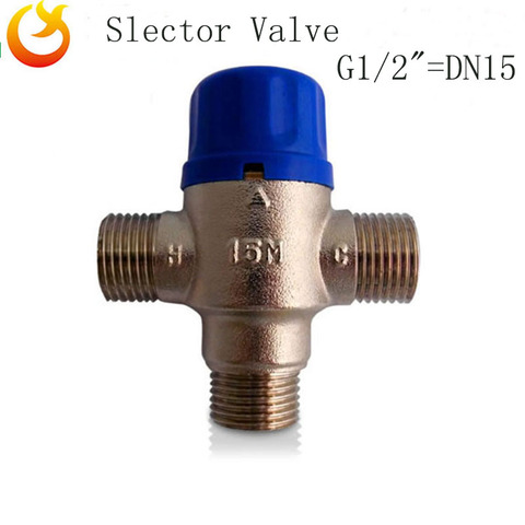 Solar energy thermostatic selector valve three way thermostatic diverter valve ► Photo 1/6