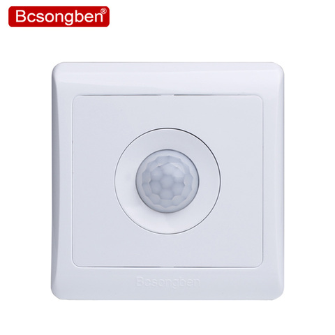 Bcsongben New Arrivals 220v 86 wall smart home led Infrared control energy-saving delay  Lights Lamps motion sensor light switch ► Photo 1/6