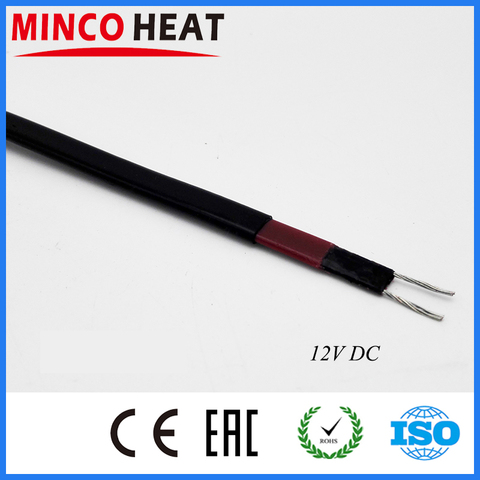 5M 12V 15W/m Self-regulating Heater Cable Freeze Protection Heat Trace Cable for Cars and Trucks ► Photo 1/5