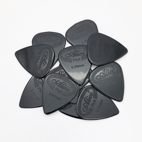 100pcs Alice Acoustic Electric Guitar Bass Pick Nylon Mediator Thickness 0.58 0.71 0.81 0.96 1.20 1.50 mm Color Black White ► Photo 1/6