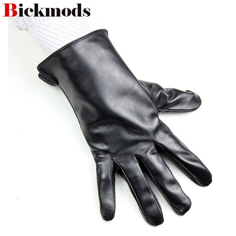 Sheepskin gloves men's thin section unlined single leather straight paragraph spring and summer men's driving leather gloves ► Photo 1/6