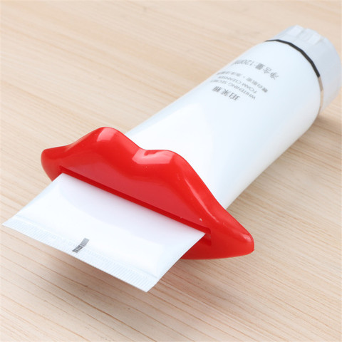 1Pcs Top Sale Sexy Hot Lip Kiss Bathroom Tube Dispenser Toothpaste Cream Squeezer Home Tube Rolling Holder Squeezer ► Photo 1/3