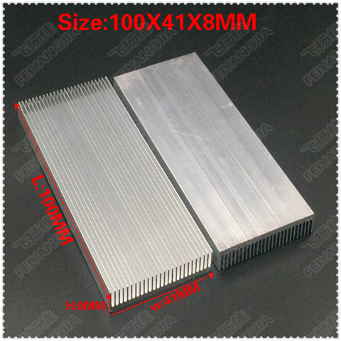 (Free shipping)2 PCS free mail 100x41x8mm aluminum radiator computer radiator IC tube radiator ► Photo 1/1