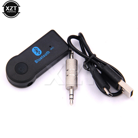 Handfree Car Bluetooth Music Receiver Universal 3.5mm Streaming A2DP Wireless Auto AUX Audio Adapter With Mic For Phone MP3 ► Photo 1/4