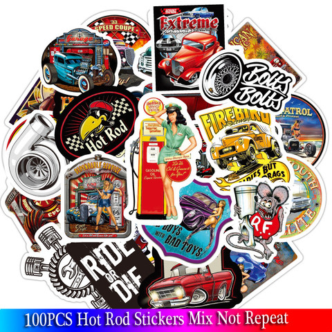 100PCS Pack Hot Rod Stickers For Adults Luggage Skateboard Laptop  Motorcycle Anime sticker - Price history & Review, AliExpress Seller -  kingsticker Store
