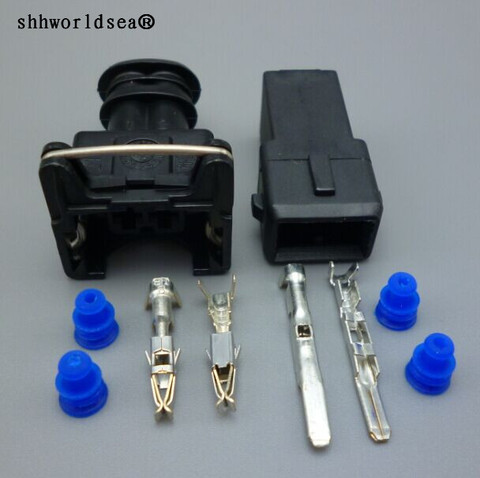 shhworldsea 282762-1 male female 3.5mm EV1 Fuel Injector Plug nozzle Cars Waterproof 2 Pin way Wire Plug auto Connectors ► Photo 1/4
