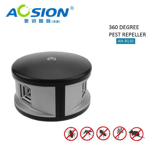 Aosion Indoor ultrasonic 360 degree electronic pest repeller mouse repeller, effective ultrasonic rat repeller ► Photo 1/6