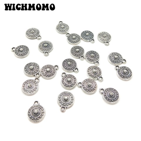 New 12*9mm 30pieces/bag Retro  Zinc Alloy Concentric Circles Charms Pendant  for Earring Necklace Jewelry Accessories ► Photo 1/6