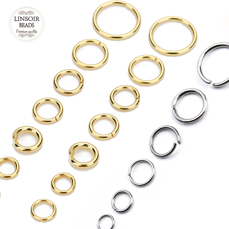Wholesale Jewelry Findings Necklace Connector Jump Rings Stainless Steel  Links Hooks Clasps For Bracelet Cord Charms Dangle - Price history & Review, AliExpress Seller - Linsoir Beads official store