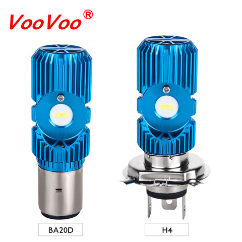 VooVoo LED H4 BA20D HS1 Moto Motorcycle Headlight Bulbs Lamp 2400LM 6000K  20W H4 Led Motorbike Electric Car Scooter Lighting - Price history & Review, AliExpress Seller - VooVoo Official Store