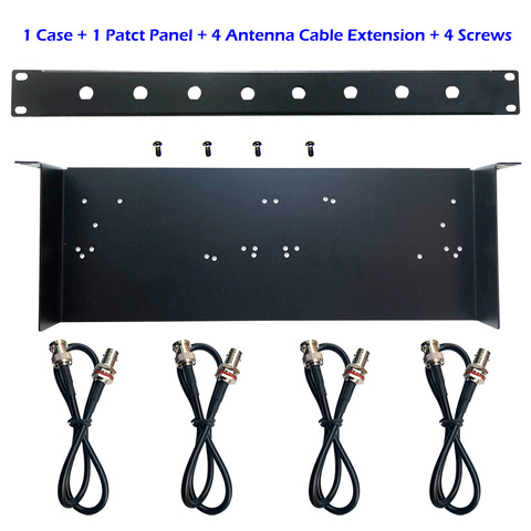 19'' Wireless Microphone Rack Bracket Shelf Kit for shure SLX4/PGX4/QLXD4/BLX288, G2/G3 Microfono Receiver Transmitter Mounting ► Photo 1/1