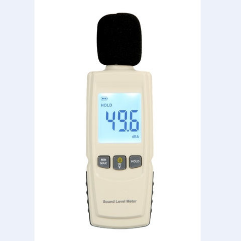 Digital Sound Level Meter Noise Tester 30-130dB In Decibels LCD Screen With Backlight Accuracy Up to 1.5dB Min Max Lock Data ► Photo 1/6