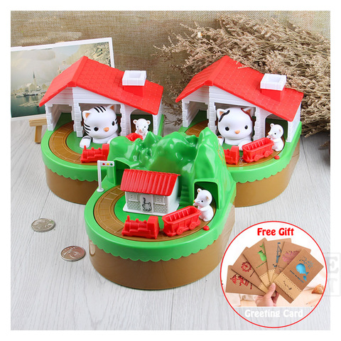 NEW Electronic Piggy Bank Cute Mouse And Cat Money Box With Music Coins Saving Box Desk Toy For Kids Birthday Christmas Gift ► Photo 1/6