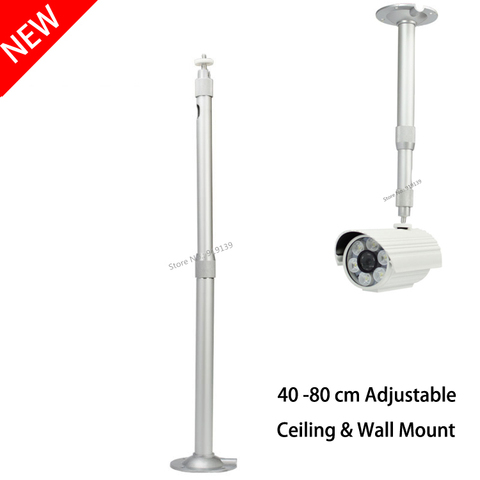 Aluminum Silver Ceiling Mount 40-80cm Expansion Wall Bracket For UNIC Excelvan XGIMI JMGO YG400 YG300 DLP Projector CCTV Camera ► Photo 1/6