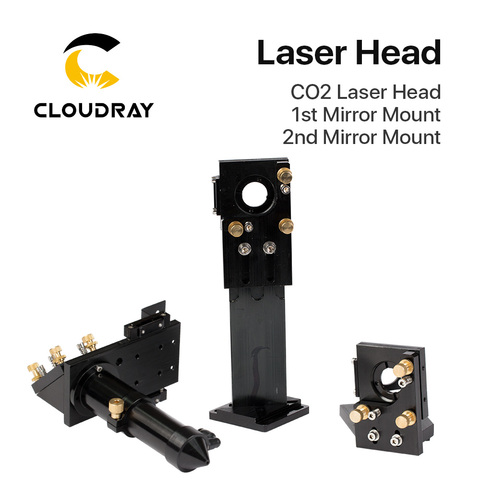 Cloudray CO2 Laser Head Set / Mirror Diameter 30 and Lens Diameter 25 FL 63.5&101.6 Integrative Mount Holder ► Photo 1/6