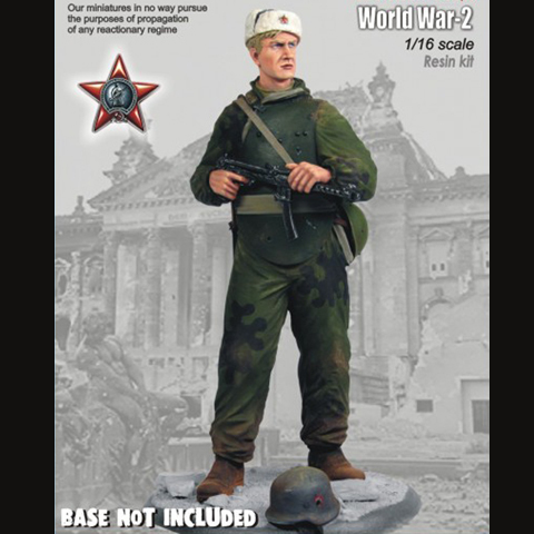 1/16 SOVIET SOLDIER Elite assault troops Resin kit Figure Soldier GK Military theme of World War II Uncoated No colour ► Photo 1/1