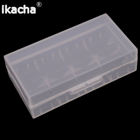 2pcs White 4x16430 batteries, 2 x 18650 Battery Plastic Transparent White Battery Case Holder Storage Box #46850 ► Photo 1/1