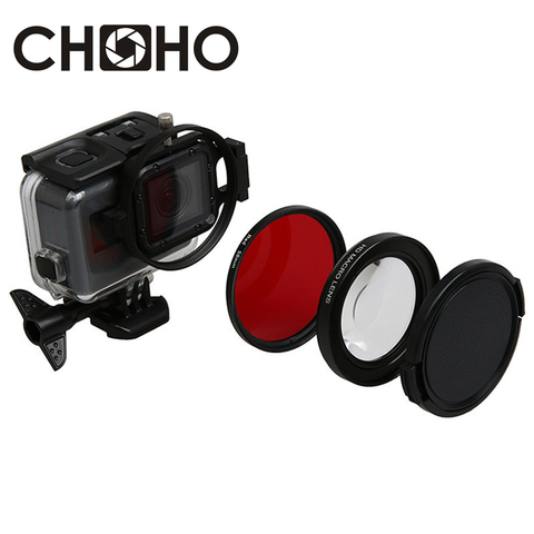 For Gopro 7 close up Filter +16 Macro Red Diving Underwater Filtors for Go Pro 5 6 7 Black Original Waterproof Case Accessories ► Photo 1/6