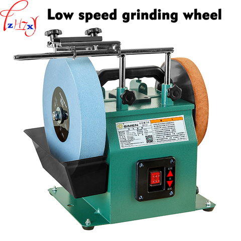 10 inch low speed grinder positive and reverse white corundum grinding machine water-cooled grinder polishing machine 220V 220W ► Photo 1/4