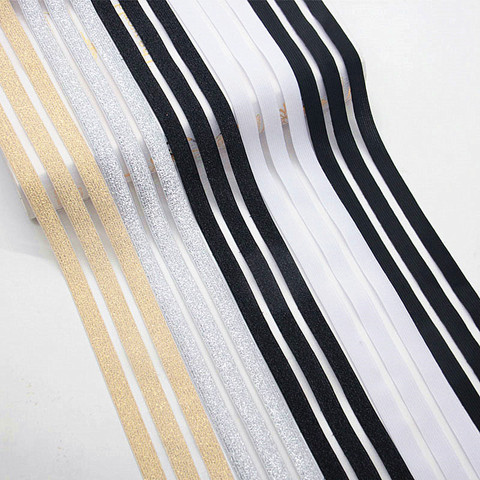 50mm 90mm Gold Silver Lace Elastic Band Glitter Mesh Stripe Rubber Band Nylon Webbing Garment Sewing Accessories Width 5cm 9cm ► Photo 1/6