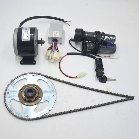 24V 250W Brushed DC Motor For Electric Bicycle Kit DIY E-Scooter Mini Emoto High-speed Brush Gear Decelerating Motor Conversion ► Photo 1/6