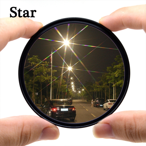 KnightX Star 4 6 8 Line Filter For canon sony nikon accessories d70 color 500d 60d 700d light 200d 49 52 55 58 62 67 72 77 mm ► Photo 1/4