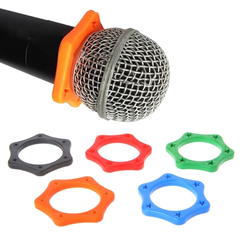 Crust Pro New 5 Pcs Rubber Anti Slip Roller Ring Protection For Handheld Wireless Microphone Cute Mini Antislip Sleeve ► Photo 1/6