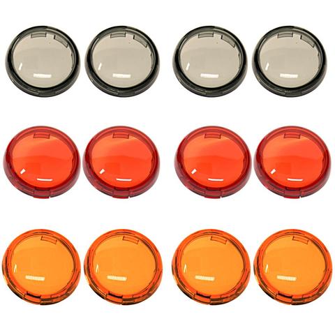 4PCS Turn Signal Light Indicator Lens Cover For Harley Sportster 883 1200 Touring Road King Dyna Heritage Softail ► Photo 1/6