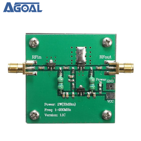 1-930MHz 2W RF Broadband Power Amplifier Module For Radio Transmission FM HF VHF ► Photo 1/5