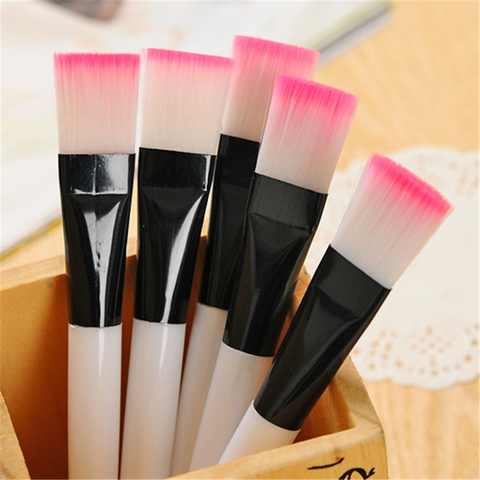 2pc Professional Mask brush Soft Nylon Makeup Brushes White Or Pink Plastic Handle Cosmetic Make up Tools Convenient and Clean ► Photo 1/6