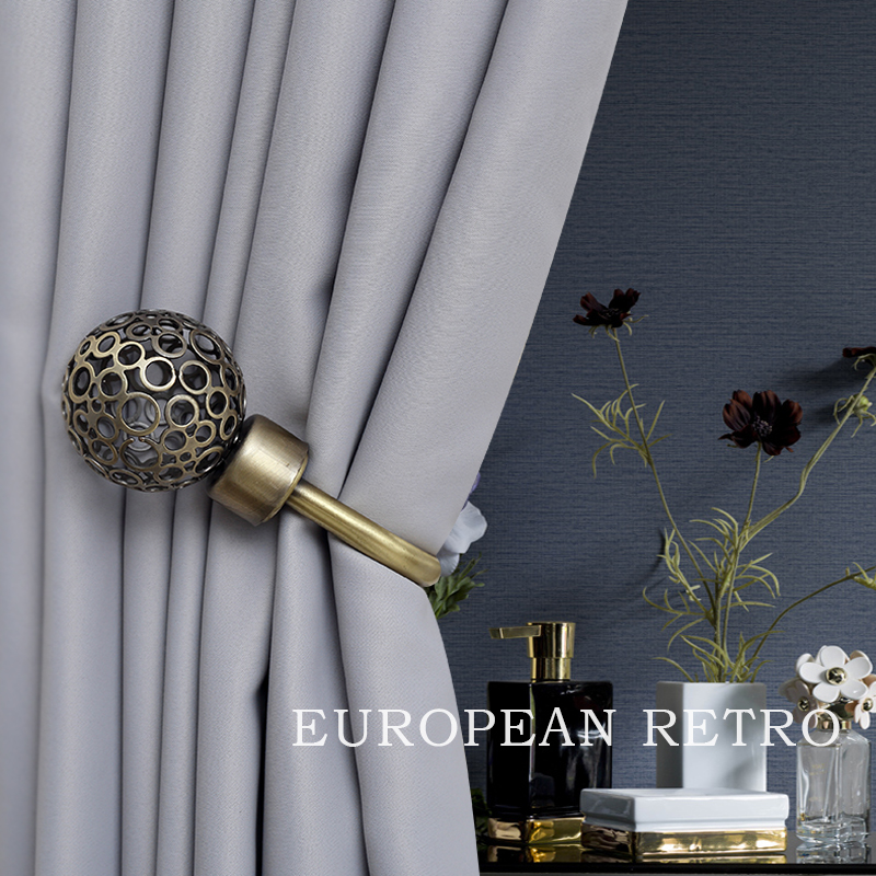 Curtain Tiebacks Tie Backs Flower Floral Holdback Hook Living Room Bedroom Decor 