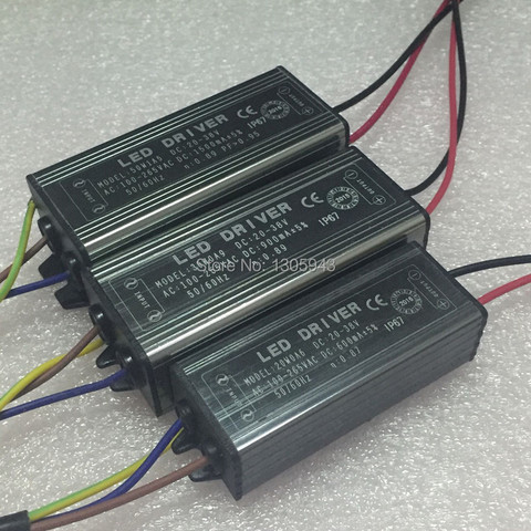Waterproof 10W 20W 30W 50W LED driver Constant Current drivers AC110V-265V to DC 24-36V 1500mA For 50W chip 10 Series 5 parallel ► Photo 1/3