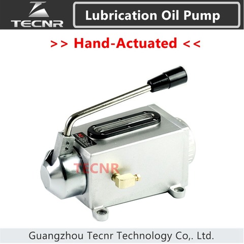 TECNR CNC lubricating oil pump hand-actuated cnc router electromagnetic lubrication pump Cast aluminum base ► Photo 1/6