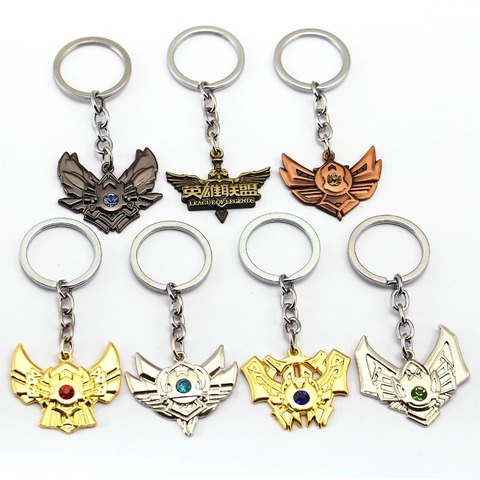 Game LOL Keychain Legends Key Chain hero League Rank Key Ring Key Holder Chaveiro Jewelry ► Photo 1/6