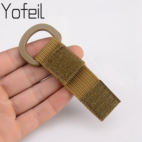 Tactical Carabiner Backpack Keychain Buckle Hook Molle Nylon Webbing Belt  Clip