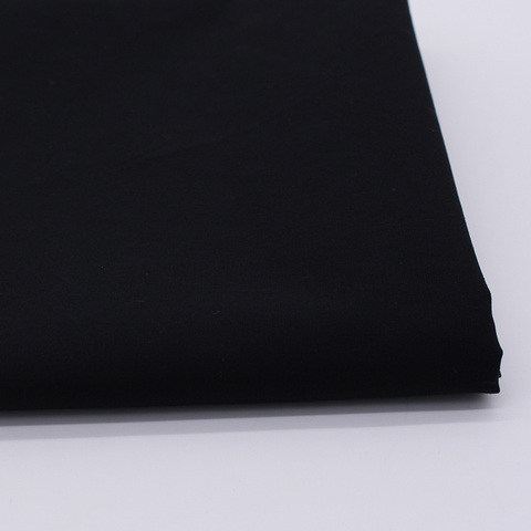 CMCYILING Black Cotton Fabric For Dresses Sew Cloth Poplin  Fabrics Cotton Tissue Home Textile Woven Telas Tecido 50CM*147CM ► Photo 1/5