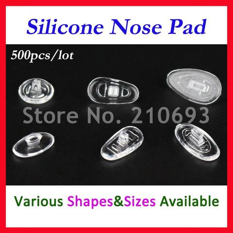 500pcs / lot Free shipping Retail Wholesale Eyeglasses Glasses Silicone nose pads various types & sizes eyewear accessory part ► Photo 1/1