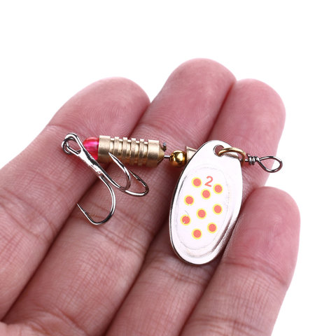 High Quality  Spinners Fishing Lure 6.3cm/5.1g 6# Metal Spoon Lures hard bait fishing tackle ► Photo 1/6