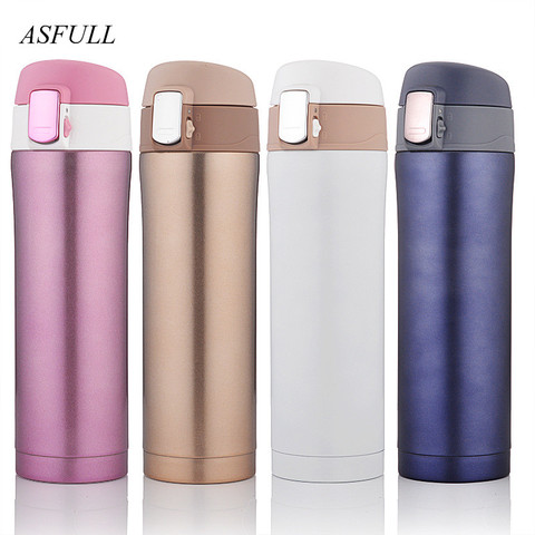 Thermos cup Thermos Mug Vacuum Cup 304 Stainless Steel  insulated Mug 450ML Thermal Bottle Thermoses vacuum flask  water bottle ► Photo 1/6